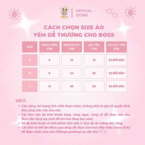 Tạp dề - Yếm bụng dễ thương cho Pet - Áo cho chó mèo, thú cưng - Ziềng iu Petshop