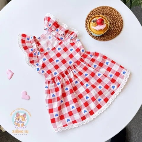 Váy Công Chúa Sweetie (Tặng kẹp nơ) - Áo, váy cho chó mèo, thú cưng - Ziềng iu Petshop