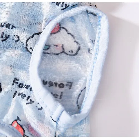(CÓ SIZE LỚN) Áo thun hè Lovely Blue - Áo, váy cho chó mèo, thú cưng - Ziềng iu Petshop