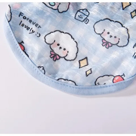 (CÓ SIZE LỚN) Áo thun hè Lovely Blue - Áo, váy cho chó mèo, thú cưng - Ziềng iu Petshop