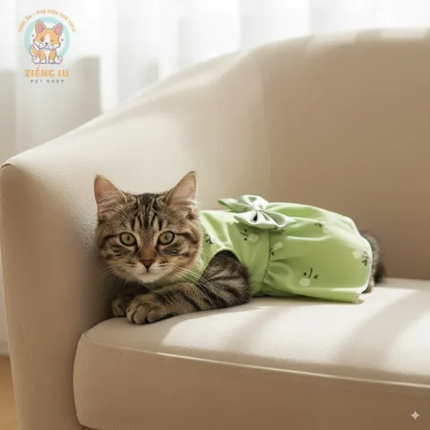 Váy Nơ Dễ Thương (Tặng kẹp nơ) cho thú cưng - Áo, váy cho chó mèo, thú cưng - Ziềng iu Petshop