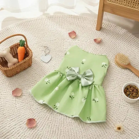 Váy Nơ Dễ Thương (Tặng kẹp nơ) cho thú cưng - Áo, váy cho chó mèo, thú cưng - Ziềng iu Petshop