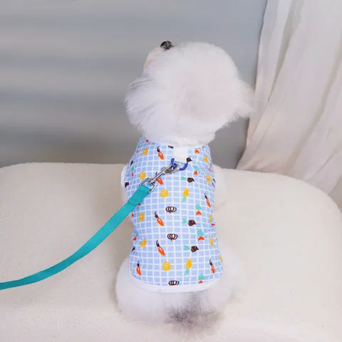 Áo thun kẻ ô Chống Rụng Lông Cho Chó Mèo - Áo, váy cho chó mèo, thú cưng - Ziềng iu Petshop