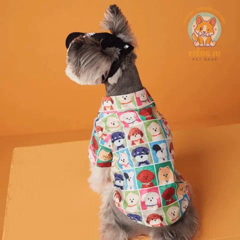 Áo sơmi Puppy (Tặng kẹp nơ) cho thú cưng - Áo, váy cho chó mèo, thú cưng - Ziềng iu Petshop
