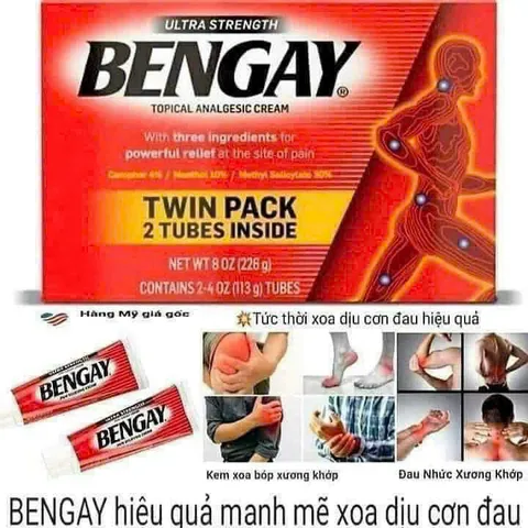 (HÀNG CHÍNH HÃNG MỸ) KEM XOA BÓP BENGAY ULTRA STRENGTH