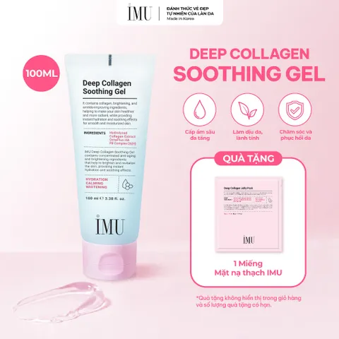 Gel Dưỡng Ẩm IMU Deep Collagen Soothing Gel Phục Hồi Da Làm Dịu Ngừa Mụn 100ml