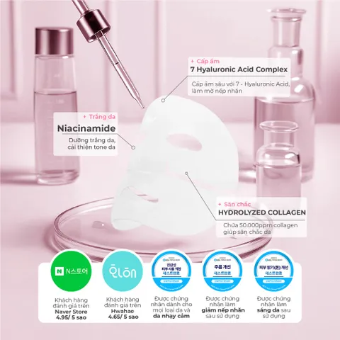 Combo 2 Hộp Mặt Nạ Thạch IMU Deep Collagen Jelly Pack Cấp Ẩm, Phục Hồi, Dưỡng Sáng, Ngừa Lão Hóa