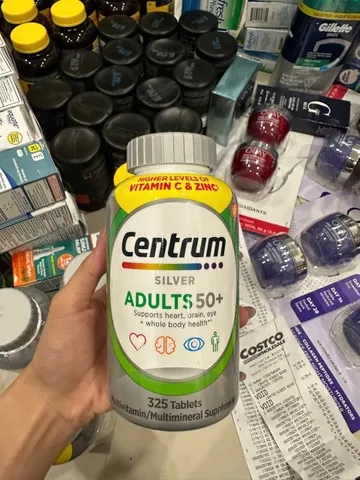 (HÀNG CHÍNH HÃNG MỸ) VIÊN UỐNG VITAMIN TỔNG HỢP CHO NAM VÀ NỮ TRÊN 50 CENTRUM SILVER ADULT 50+ 325 viên