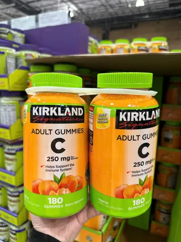 (HÀNG CHÍNH HÃNG MỸ) KẸO DẺO VITAMIN C KIRKLAND ADULT GUMMIES C
