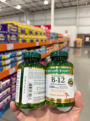 (HÀNG CHÍNH HÃNG MỸ) VIÊN UỐNG VITAMIN B-12 NATURE’A BOUNTY 2500mcg 300 viên