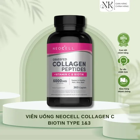 (HÀNG CHÍNH HÃNG MỸ) VIÊN UỐNG SUPER COLLAGEN NEOCELL 360 viên