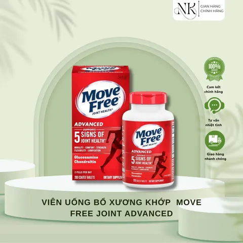 ( HÀNG CHÍNH HÃNG MỸ) VIÊN UỐNG BỔ XƯƠNG KHỚP MOVE FREE JOINT ADVANCED 200 viên