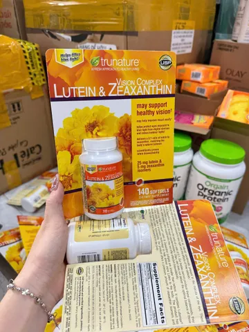 ( HÀNG CHÍNH HÃNG MỸ) VIÊN BỔ MẮT TRUNATURE VISION COMPLEX LUTEIN & ZEAXANTHIN 140 viên