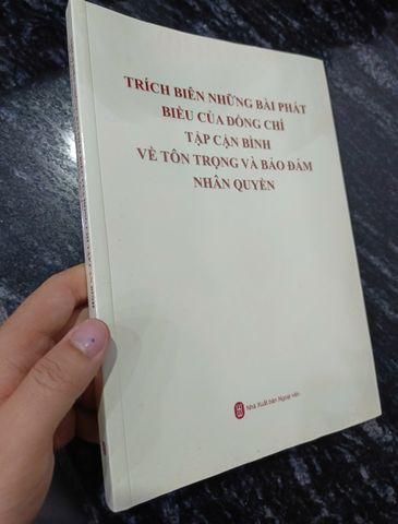 Trích biên những bài phát biểu của đ/c Tập Cận Bình về tôn trọn và bảo đảm nhân quyền