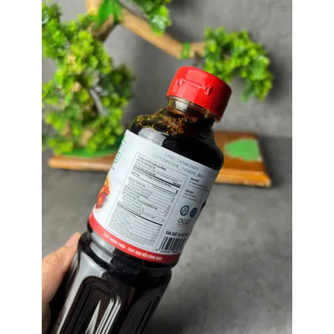 Thanh lí date 2/2027 Nước tương mật hoa dừa Sokfarm nắp đỏ 500ml - nước tương cho người ăn kiêng đậu nành