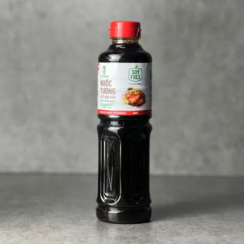 Thanh lí date 2/2027 Nước tương mật hoa dừa Sokfarm nắp đỏ 500ml - nước tương cho người ăn kiêng đậu nành