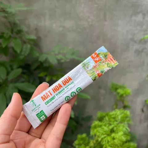 Thanh lý HSD Tháng 2/2027 Mật hoa dừa cô đặc organic Sokfarm hộp 12 gói