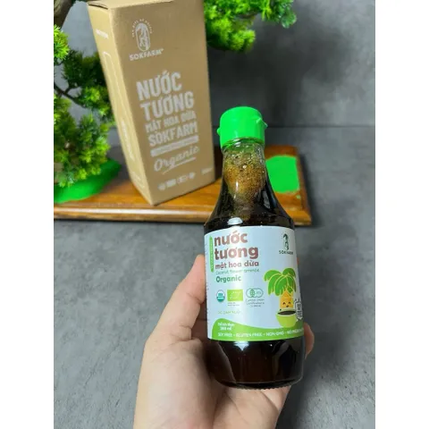Nước tương mật hoa dừa Sokfarm dành cho bé ăn dặm 200ml - Nước tương cho bé ăn dặm Sokfarm 802296