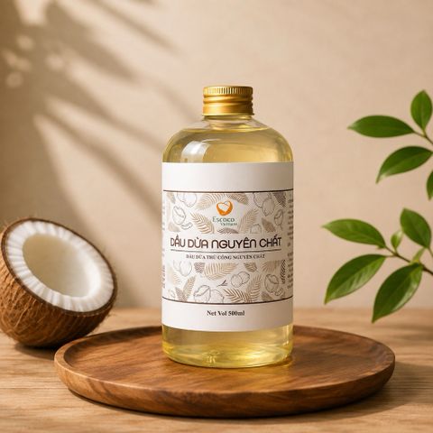 Dầu dừa thủ công Escoco - Dầu dừa Bến Tre nguyên chất