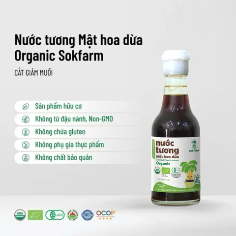 Combo 3 sản phẩm mật hoa dừa Sokfarm size nhỏ dùng thử