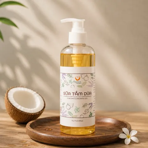 Sữa tắm dừa coconut shower gel Escoco 250ml - sữa tắm thiên nhiên - sữa tắm handmade 802311