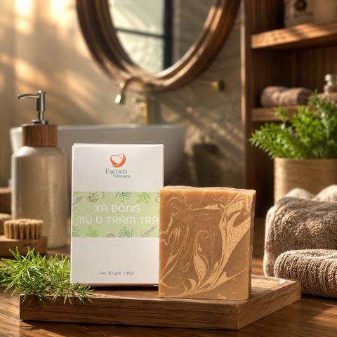 Xà phòng mù u tràm trà diếp cá Escoco - Xà bông mù u - Tamanu oil soap 802310