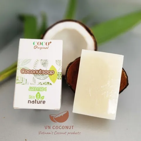 Xà bông dừa Hương Chanh Dừa phương pháp lạnh Escoco - Xà phòng thiên nhiên Handmade Soap 802312