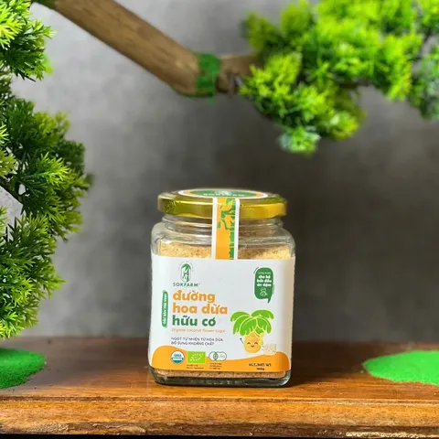 Đường hoa dừa hữu cơ Sokfarm cho bé ăn dặm 160g 802315