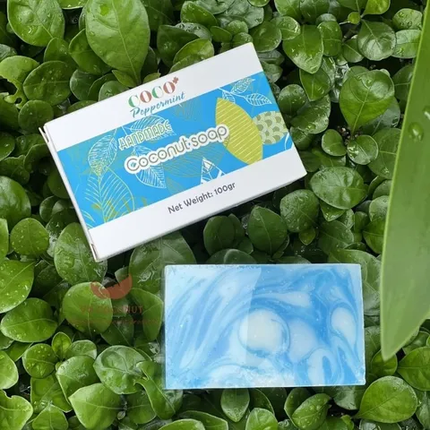Xà bông dừa Bạc Hà phương pháp lạnh - Xà phòng thiên nhiên Handmade Soap 802316