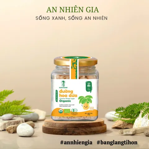 Đường hoa dừa hữu cơ Sokfarm cho bé ăn dặm 160g 802315