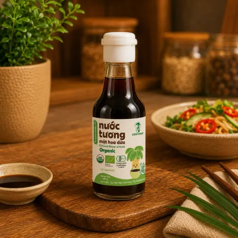 Combo 4 sản phẩm mật hoa dừa Sokfarm size nhỏ dùng thử