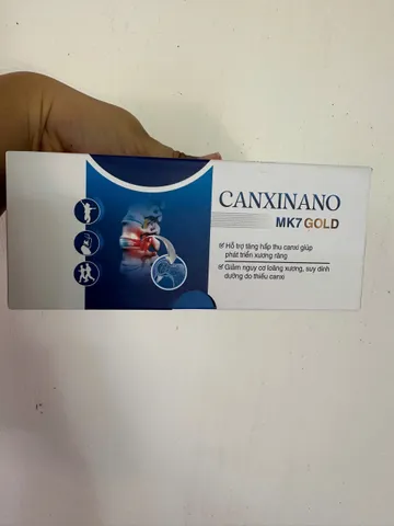 Canxi Nano MK7 gold - bổ sung Calci Kẽm DHA 30 viên