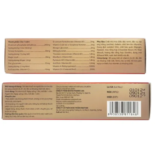 Vitamin tổng hợp PHAGELVIT PLUS bồi bổ cơ thể, tăng cường sức đề kháng - Hộp 30 viên