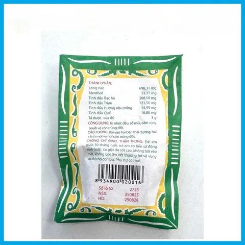 3 hộp Cao sao vàng TW3 hàng chính hãng, cao xoa bóp giúp giải cảm, giảm nhức đầu, xua đuổi côn trùng hũ 3g