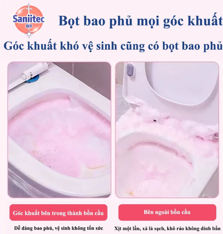 Bọt Vệ Sinh Bồn Cầu Vệ Sinh Sạch Vết Bẩn Toilet Bồn Cầu, Làm Trắng Cặn Bám Đa Năng- diệt khuẩn 500ml