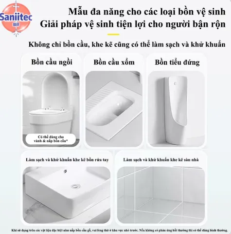Bọt Vệ Sinh Bồn Cầu Vệ Sinh Sạch Vết Bẩn Toilet Bồn Cầu, Làm Trắng Cặn Bám Đa Năng- diệt khuẩn 500ml