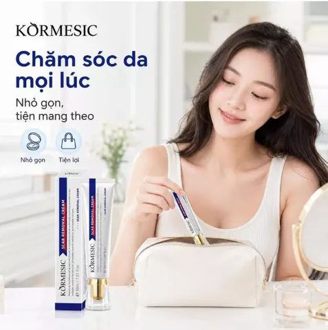 KORMESIC Kem Dưỡng Chăm Sóc Da 30ml – Hỗ Trợ Làm Mờ Dấu Vết Trên Da, Chất Kem Mịn Dễ Tán, Mềm Da, Không Bết Dính, Tiện