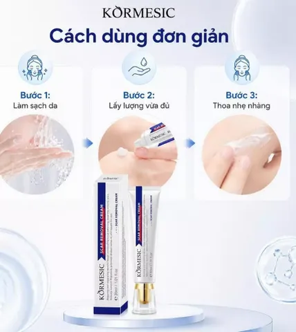 KORMESIC Kem Dưỡng Chăm Sóc Da 30ml – Hỗ Trợ Làm Mờ Dấu Vết Trên Da, Chất Kem Mịn Dễ Tán, Mềm Da, Không Bết Dính, Tiện