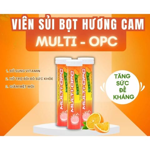 viên uống sủi bọt MULTI - OPC cung cấp vitamin và khoáng chất