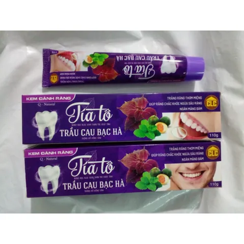 kem đánh răng tía tô trầu cau bạc hà 110g