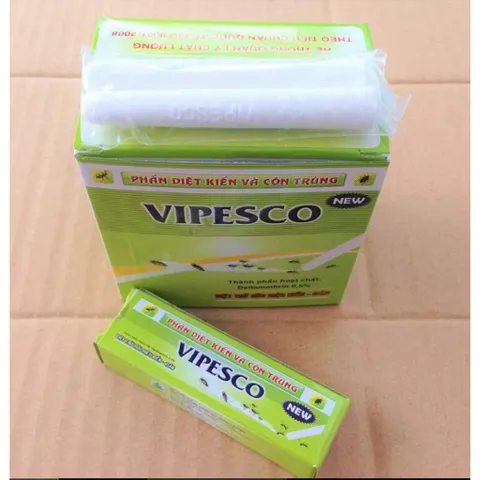 Phấn diệt kiến và côn trùng VIPESCO - phấn vẽ kiến (hộp 2 cây)