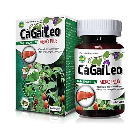 Cà Gai Leo Xạ Đen Meko Plus, hỗ trợ tăng cường chức năng gan và hỗ trợ giải độc gan
