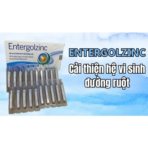 Men ống vi sinh ENTERGOLZINC - Cân bằng hệ vi sinh đường ruột_ Hộp 20 ống 10ml