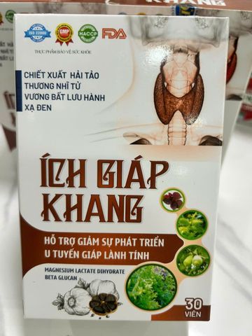TPBVSK ÍCH GIÁP KHANG HỖ TRỢ GIẢM SỰ PHÁT TRIỂN CỦA U TUYẾN GIÁP LÀNH TÍNH