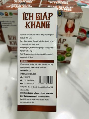 TPBVSK ÍCH GIÁP KHANG HỖ TRỢ GIẢM SỰ PHÁT TRIỂN CỦA U TUYẾN GIÁP LÀNH TÍNH