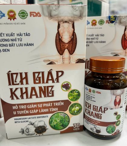 TPBVSK ÍCH GIÁP KHANG HỖ TRỢ GIẢM SỰ PHÁT TRIỂN CỦA U TUYẾN GIÁP LÀNH TÍNH