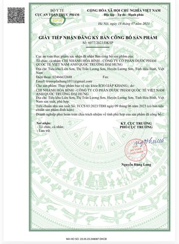 TPBVSK ÍCH GIÁP KHANG HỖ TRỢ GIẢM SỰ PHÁT TRIỂN CỦA U TUYẾN GIÁP LÀNH TÍNH