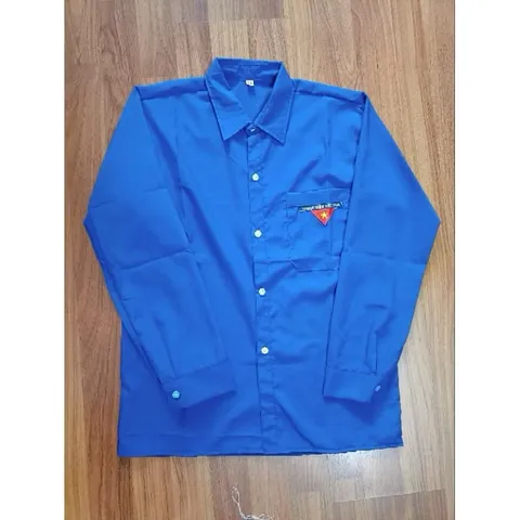 A001 - Áo sơ mi đoàn thanh niên dài tay 1 túi dành cho Nam và Nữ (30-72kg)