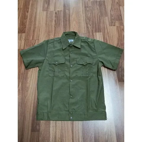 A005 - Áo lao động chất vải đẹp tay ngắn (40-85kg)