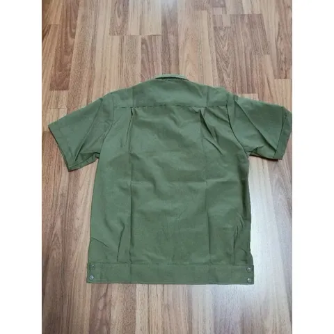 A005 - Áo lao động chất vải đẹp tay ngắn (40-85kg)